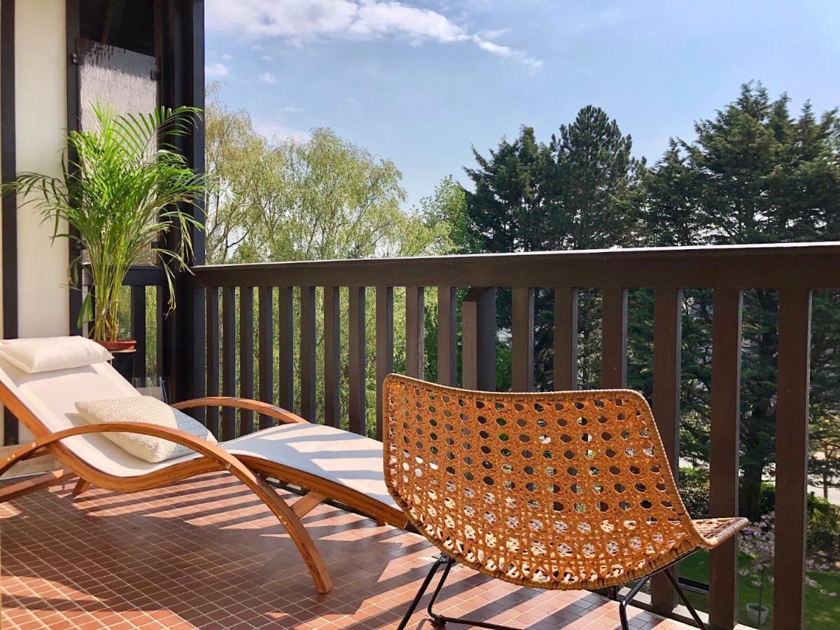 Beau Studio Terrasse Vue Jardin - A 2 Pas De La Mer Deauville Buitenkant foto