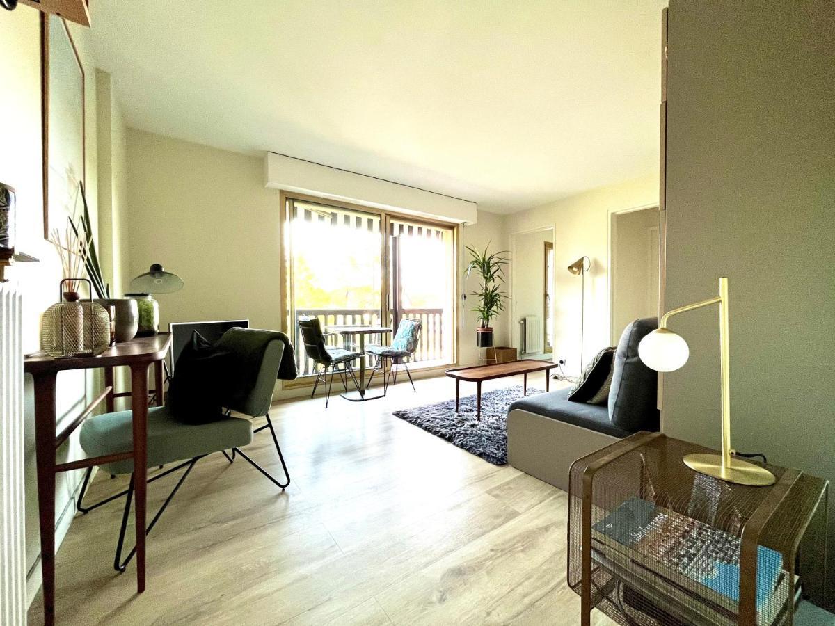 Beau Studio Terrasse Vue Jardin - A 2 Pas De La Mer Deauville Buitenkant foto
